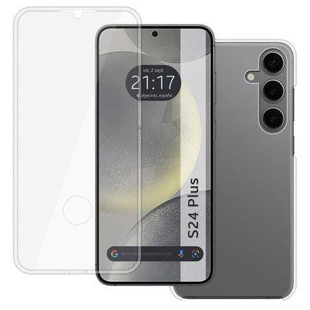 Funda Doble Transparente Pc + Tpu Full Body 360 para Samsung Galaxy S24+ Plus 5G