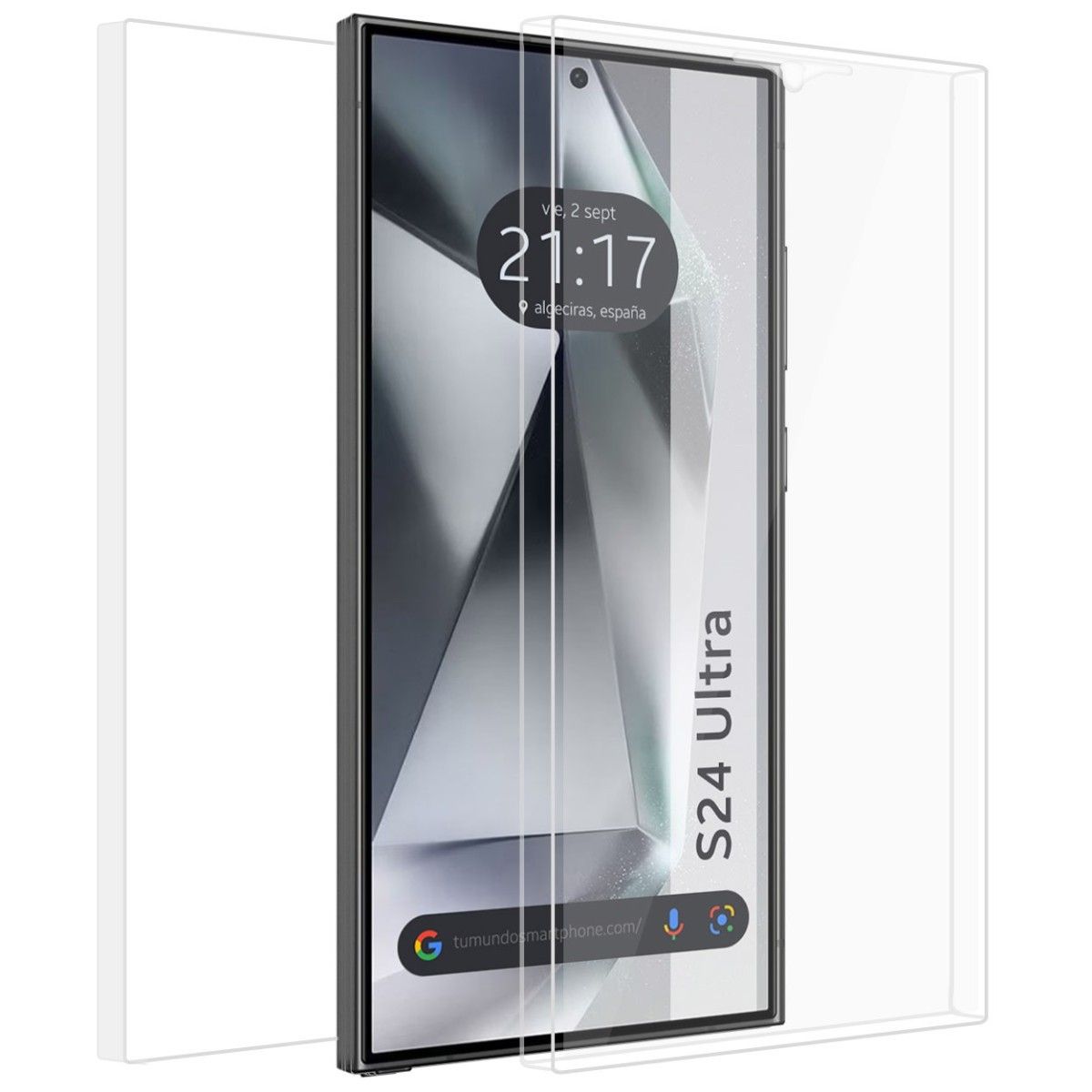 Funda Doble Transparente Pc + Tpu Full Body 360 para Samsung Galaxy S24 Ultra 5G