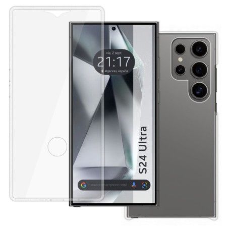 Funda Doble Transparente Pc + Tpu Full Body 360 para Samsung Galaxy S24 Ultra 5G
