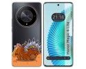 Funda Silicona Transparente para Huawei Honor Magic 6 Lite 5G diseño Bufalo Dibujos