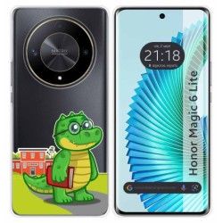 Funda Silicona Transparente para Huawei Honor Magic 6 Lite 5G diseño Coco Dibujos