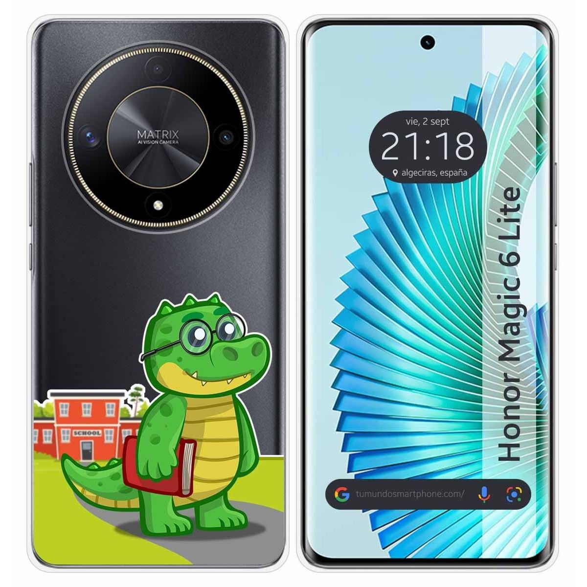 Funda Silicona Transparente para Huawei Honor Magic 6 Lite 5G diseño Coco Dibujos