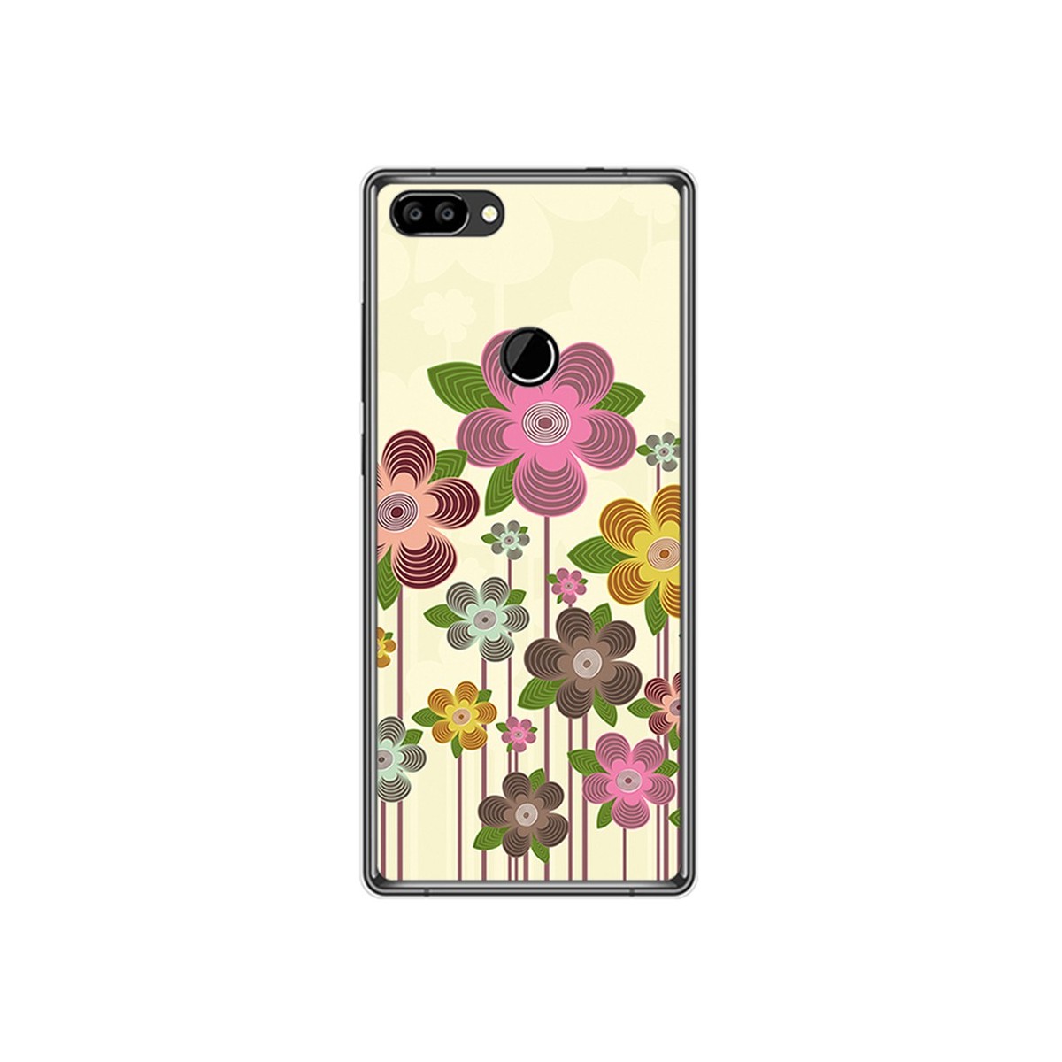 Funda Gel Tpu para Oukitel Mix 2 Diseño Primavera En Flor Dibujos