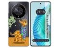 Funda Silicona Transparente para Huawei Honor Magic 6 Lite 5G diseño Jirafa Dibujos