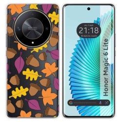 Funda Silicona Transparente para Huawei Honor Magic 6 Lite 5G diseño Otoño Dibujos