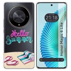 Funda Silicona Transparente para Huawei Honor Magic 6 Lite 5G diseño Summer Dibujos