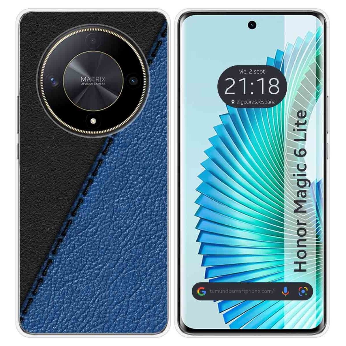 Funda Silicona para Huawei Honor Magic 6 Lite 5G diseño Cuero 02 Dibujos