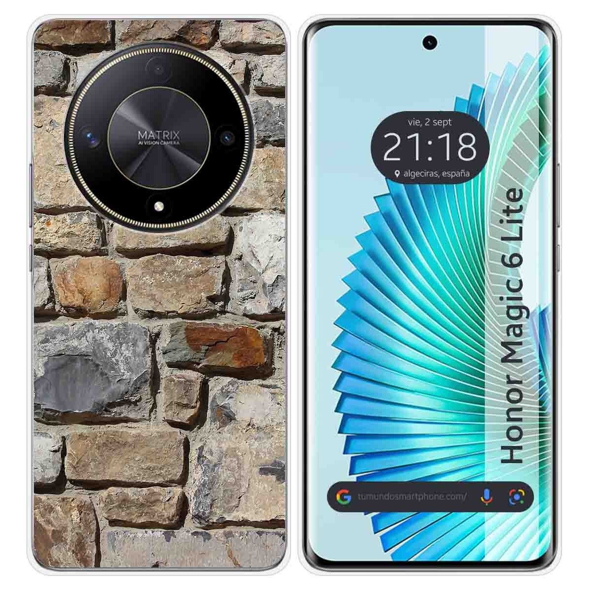 Funda Silicona para Huawei Honor Magic 6 Lite 5G diseño Ladrillo 03 Dibujos