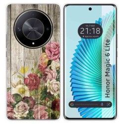 Funda Silicona para Huawei Honor Magic 6 Lite 5G diseño Madera 08 Dibujos