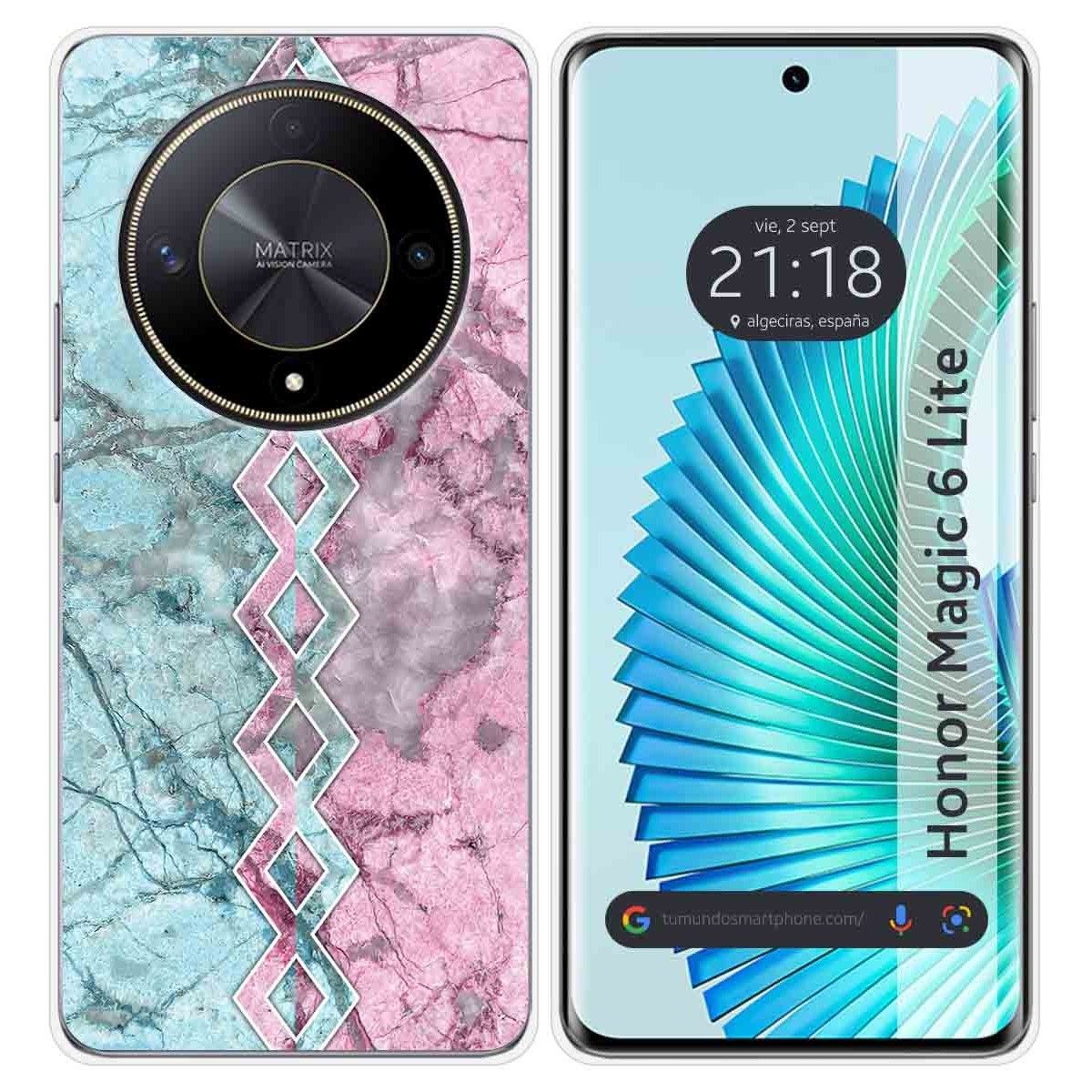 Funda Silicona para Huawei Honor Magic 6 Lite 5G diseño Mármol 08 Dibujos