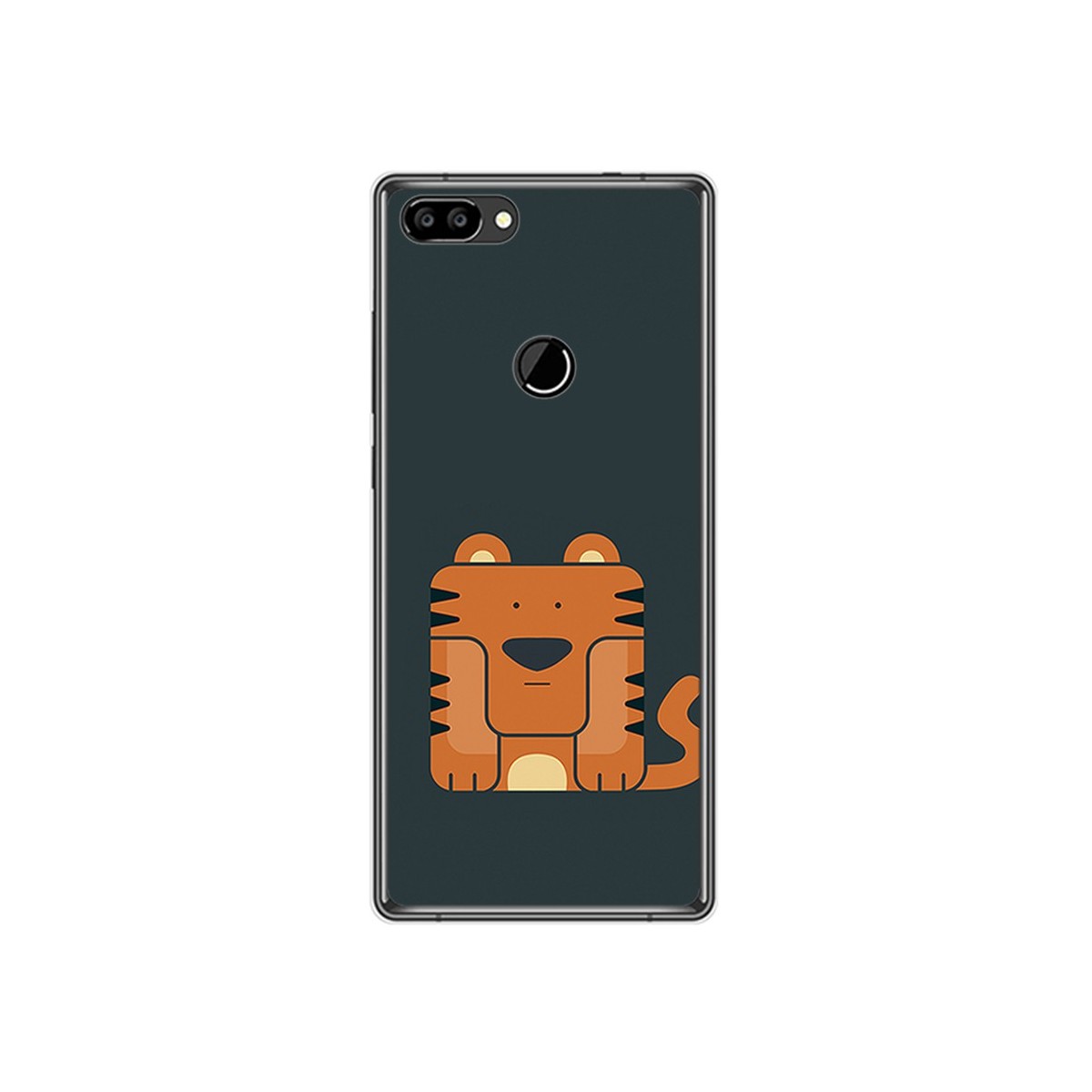 Funda Gel Tpu para Oukitel Mix 2 Diseño Tigre Dibujos