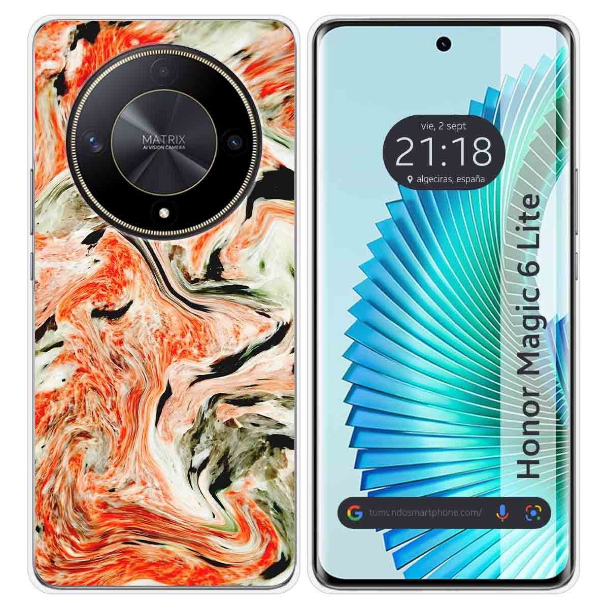 Funda Silicona para Huawei Honor Magic 6 Lite 5G diseño Mármol 12 Dibujos