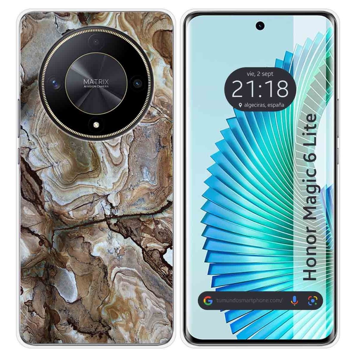 Funda Silicona para Huawei Honor Magic 6 Lite 5G diseño Mármol 14 Dibujos