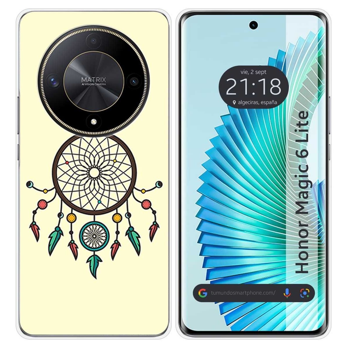Funda Silicona para Huawei Honor Magic 6 Lite 5G diseño Atrapasueños Dibujos
