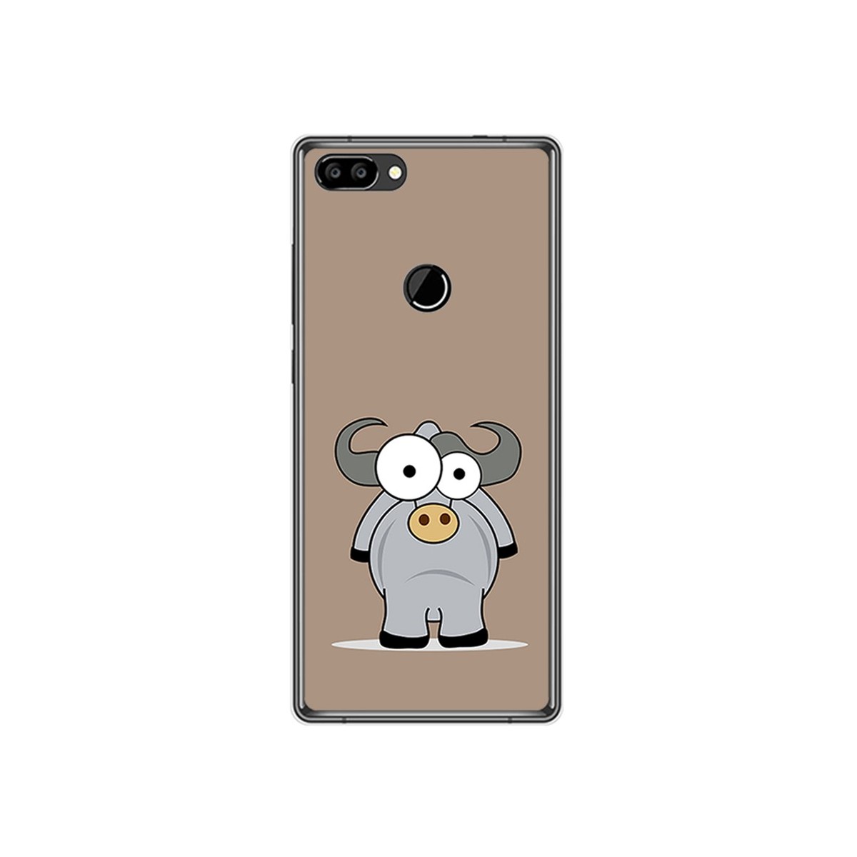Funda Gel Tpu para Oukitel Mix 2 Diseño Toro Dibujos
