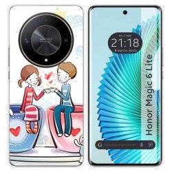 Funda Silicona para Huawei Honor Magic 6 Lite 5G diseño Café Dibujos