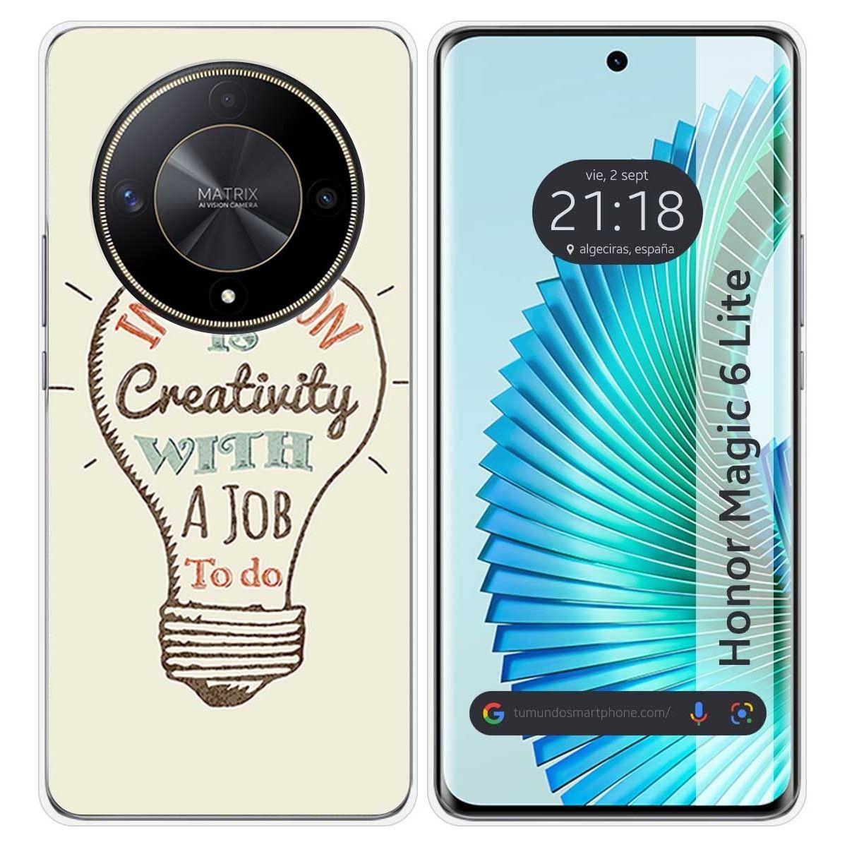 Funda Silicona para Huawei Honor Magic 6 Lite 5G diseño Creativity Dibujos