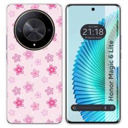 Funda Silicona para Huawei Honor Magic 6 Lite 5G diseño Flores Dibujos