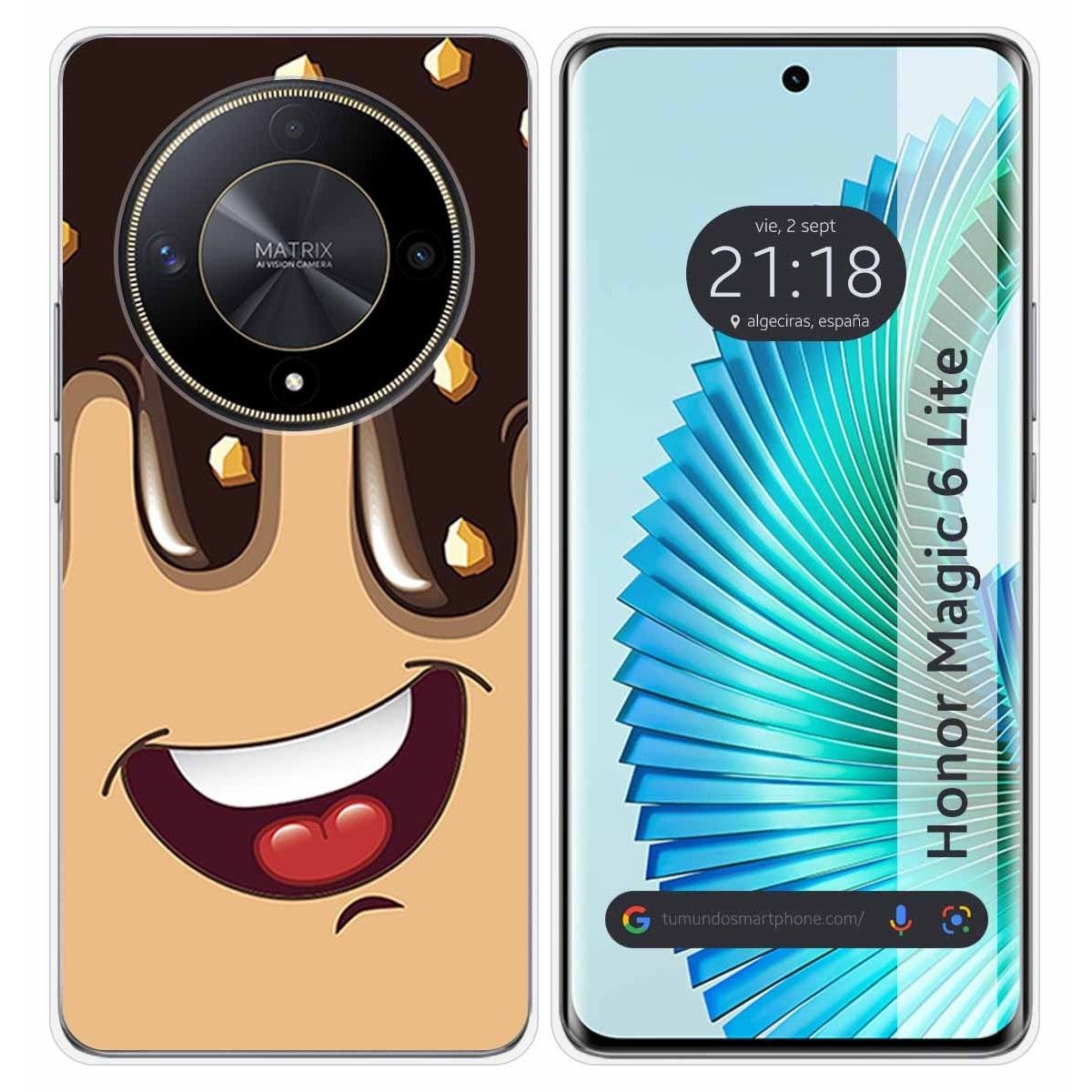 Funda Silicona para Huawei Honor Magic 6 Lite 5G diseño Helado Chocolate Dibujos