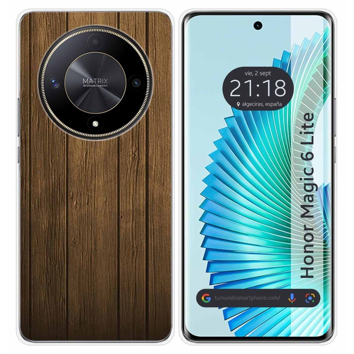 Funda Silicona para Huawei Honor Magic 6 Lite 5G diseño Madera Dibujos