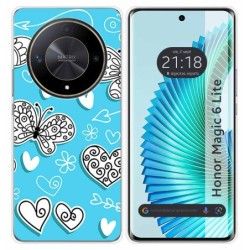 Funda Silicona para Huawei Honor Magic 6 Lite 5G diseño Mariposas Dibujos