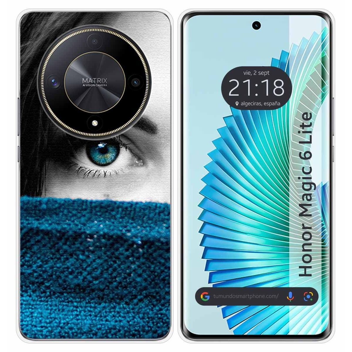 Funda Silicona para Huawei Honor Magic 6 Lite 5G diseño Ojo Dibujos