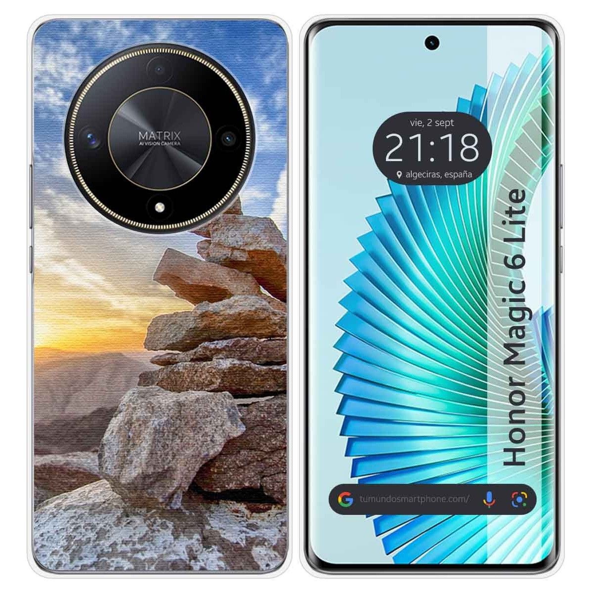 Funda Silicona para Huawei Honor Magic 6 Lite 5G diseño Sunset Dibujos