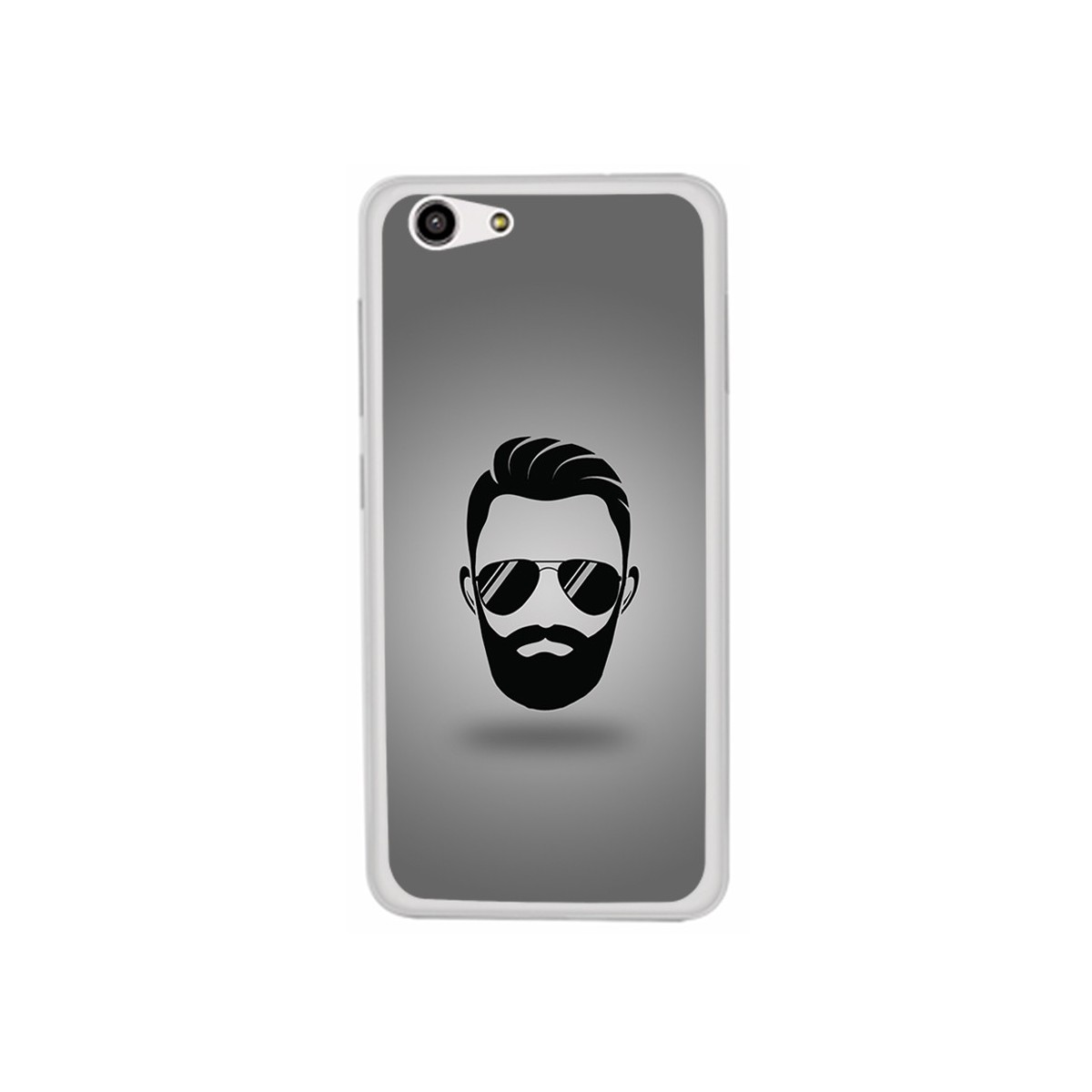 Funda Gel Tpu para Zte Blade A522 Diseño Barba Dibujos