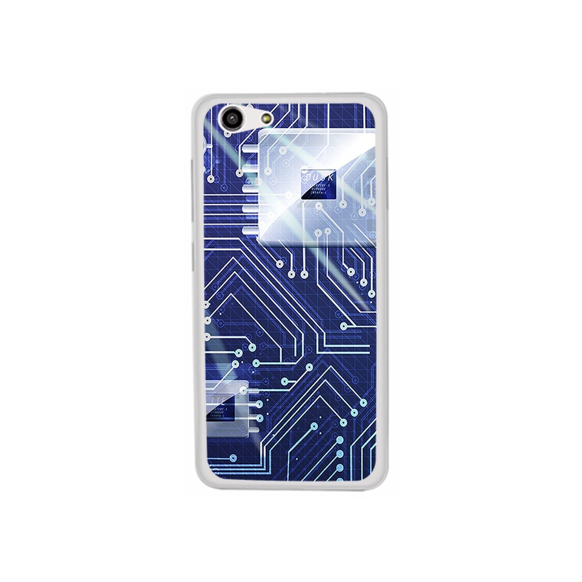 Funda Gel Tpu para Zte Blade A522 Diseño Circuito Dibujos