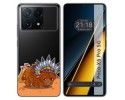 Funda Silicona Transparente para Xiaomi Poco X6 Pro 5G diseño Bufalo Dibujos