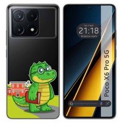 Funda Silicona Transparente para Xiaomi Poco X6 Pro 5G diseño Coco Dibujos