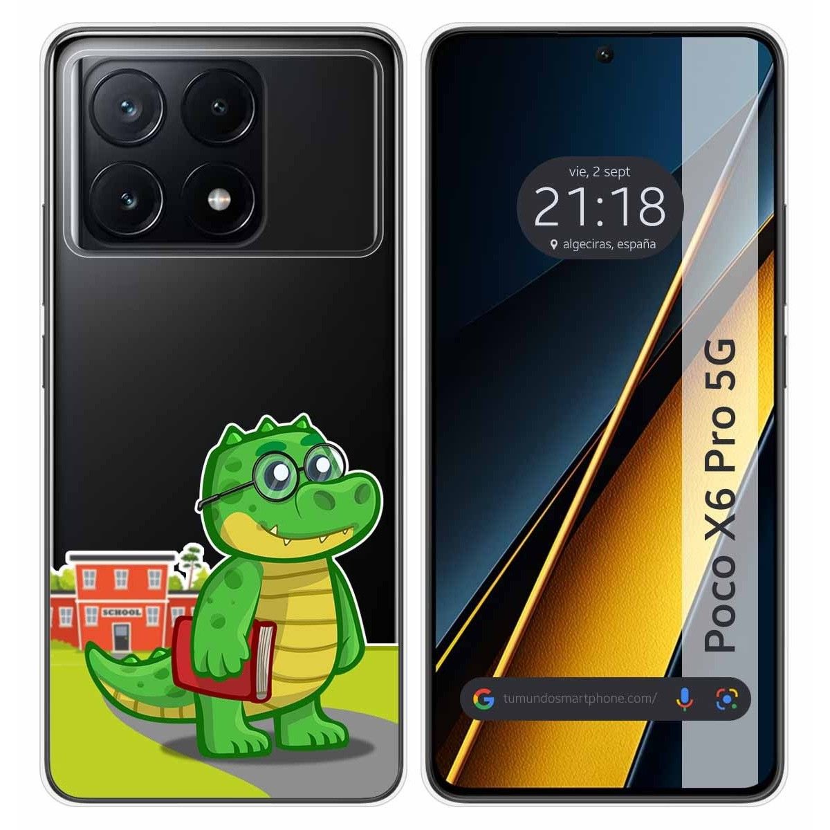 Funda Silicona Transparente para Xiaomi Poco X6 Pro 5G diseño Coco Dibujos