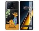 Funda Silicona Transparente para Xiaomi Poco X6 Pro 5G diseño Jirafa Dibujos