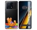Funda Silicona Transparente para Xiaomi Poco X6 Pro 5G diseño Leopardo Dibujos