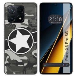 Funda Silicona para Xiaomi Poco X6 Pro 5G diseño Camuflaje 02 Dibujos
