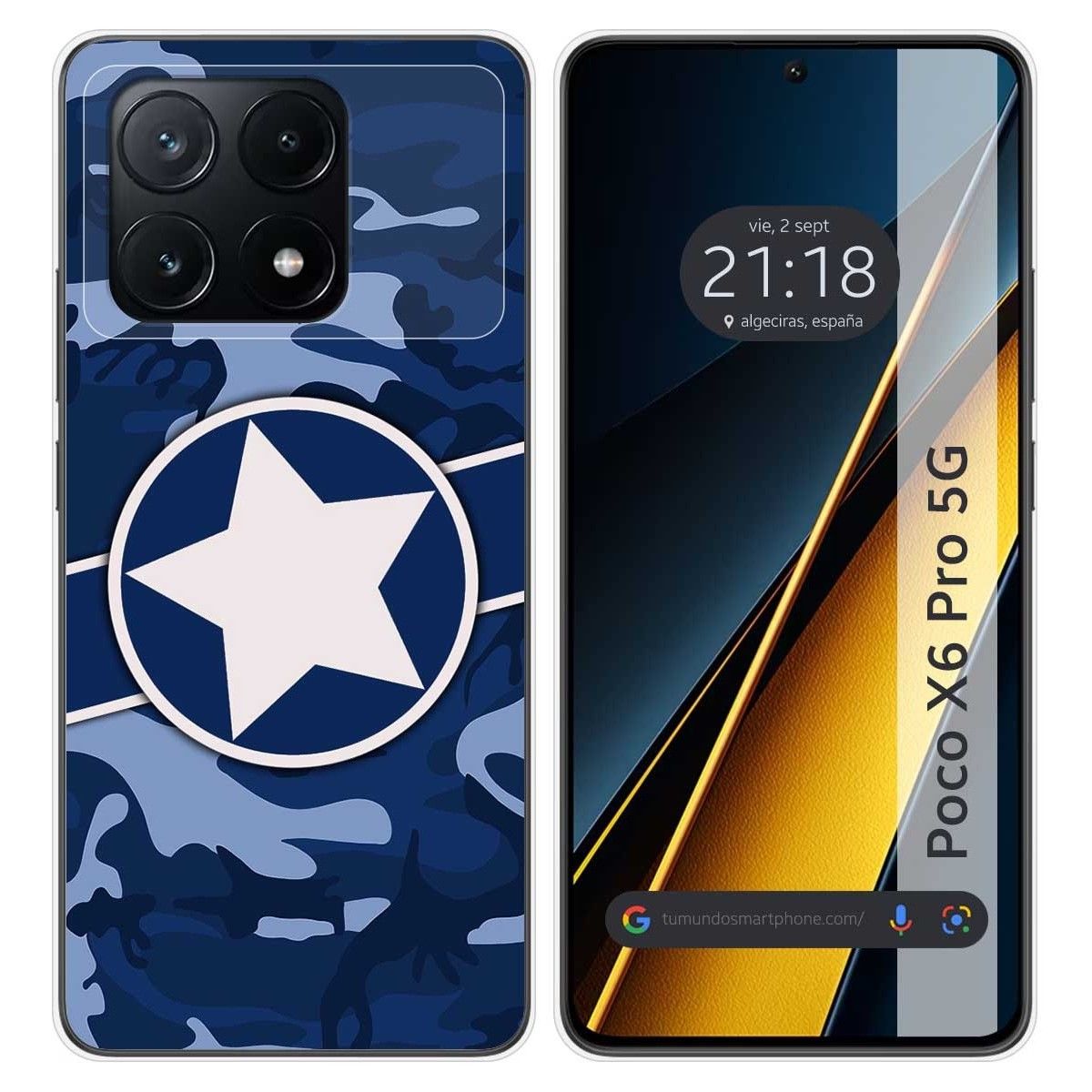 Funda Silicona para Xiaomi Poco X6 Pro 5G diseño Camuflaje 03 Dibujos