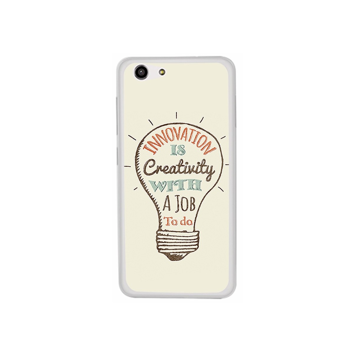 Funda Gel Tpu para Zte Blade A522 Diseño Creativity Dibujos