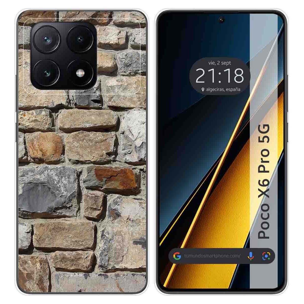 Funda Silicona para Xiaomi Poco X6 Pro 5G diseño Ladrillo 03 Dibujos