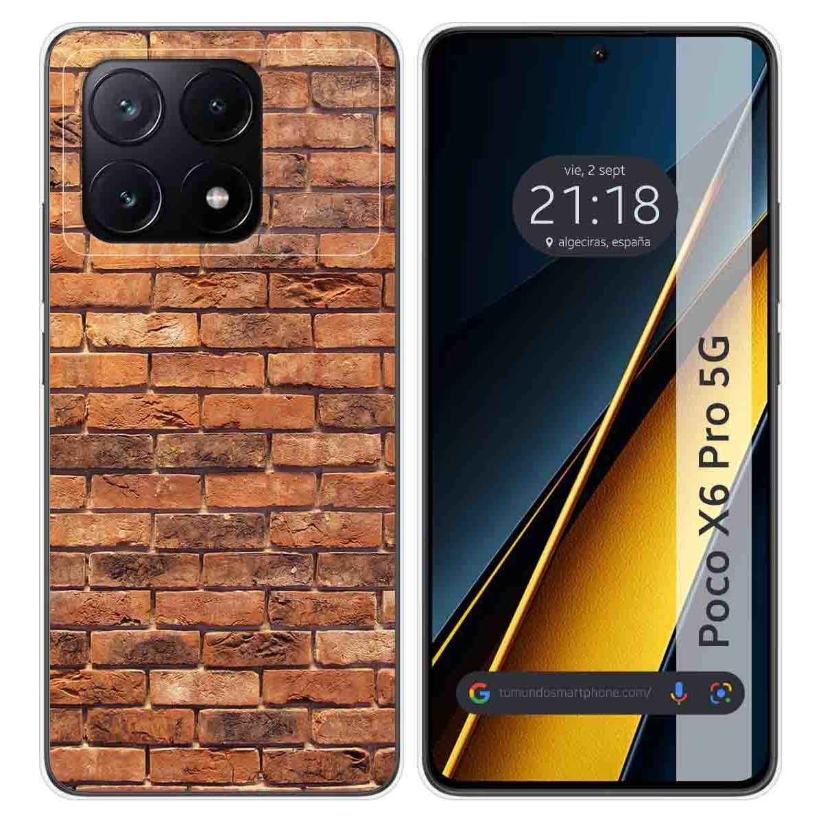 Funda Silicona para Xiaomi Poco X6 Pro 5G diseño Ladrillo 04 Dibujos