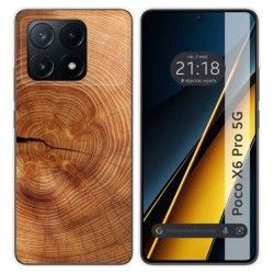 Funda Silicona para Xiaomi Poco X6 Pro 5G diseño Madera 04 Dibujos