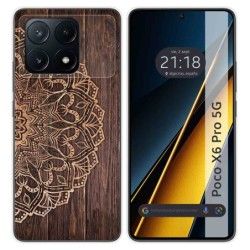 Funda Silicona para Xiaomi Poco X6 Pro 5G diseño Madera 06 Dibujos