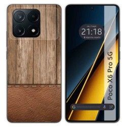 Funda Silicona para Xiaomi Poco X6 Pro 5G diseño Madera 09 Dibujos