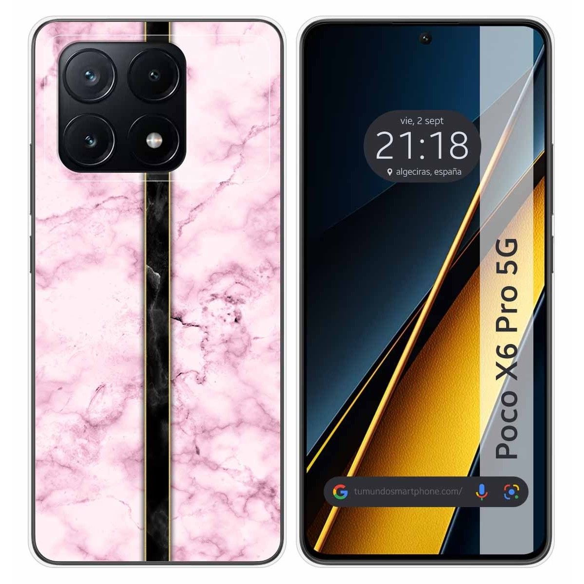 Funda Silicona para Xiaomi Poco X6 Pro 5G diseño Mármol 04 Dibujos