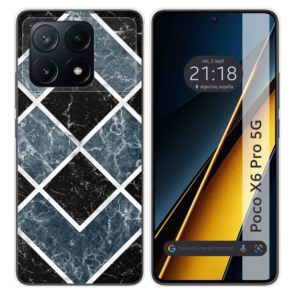 Funda Silicona para Xiaomi Poco X6 Pro 5G diseño Mármol 06 Dibujos