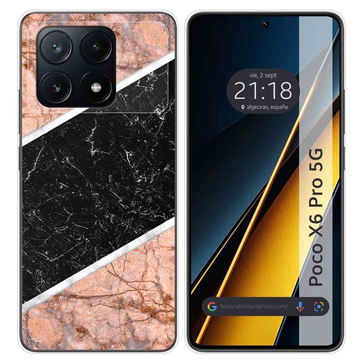 Funda Silicona para Xiaomi Poco X6 Pro 5G diseño Mármol 07 Dibujos