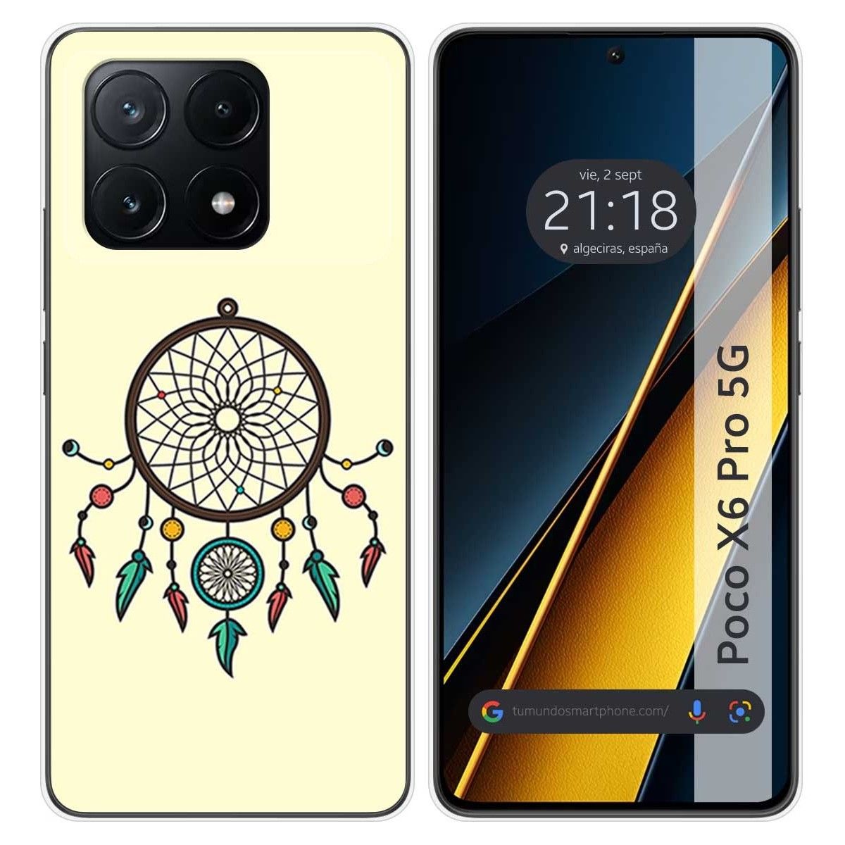 Funda Silicona para Xiaomi Poco X6 Pro 5G diseño Atrapasueños Dibujos