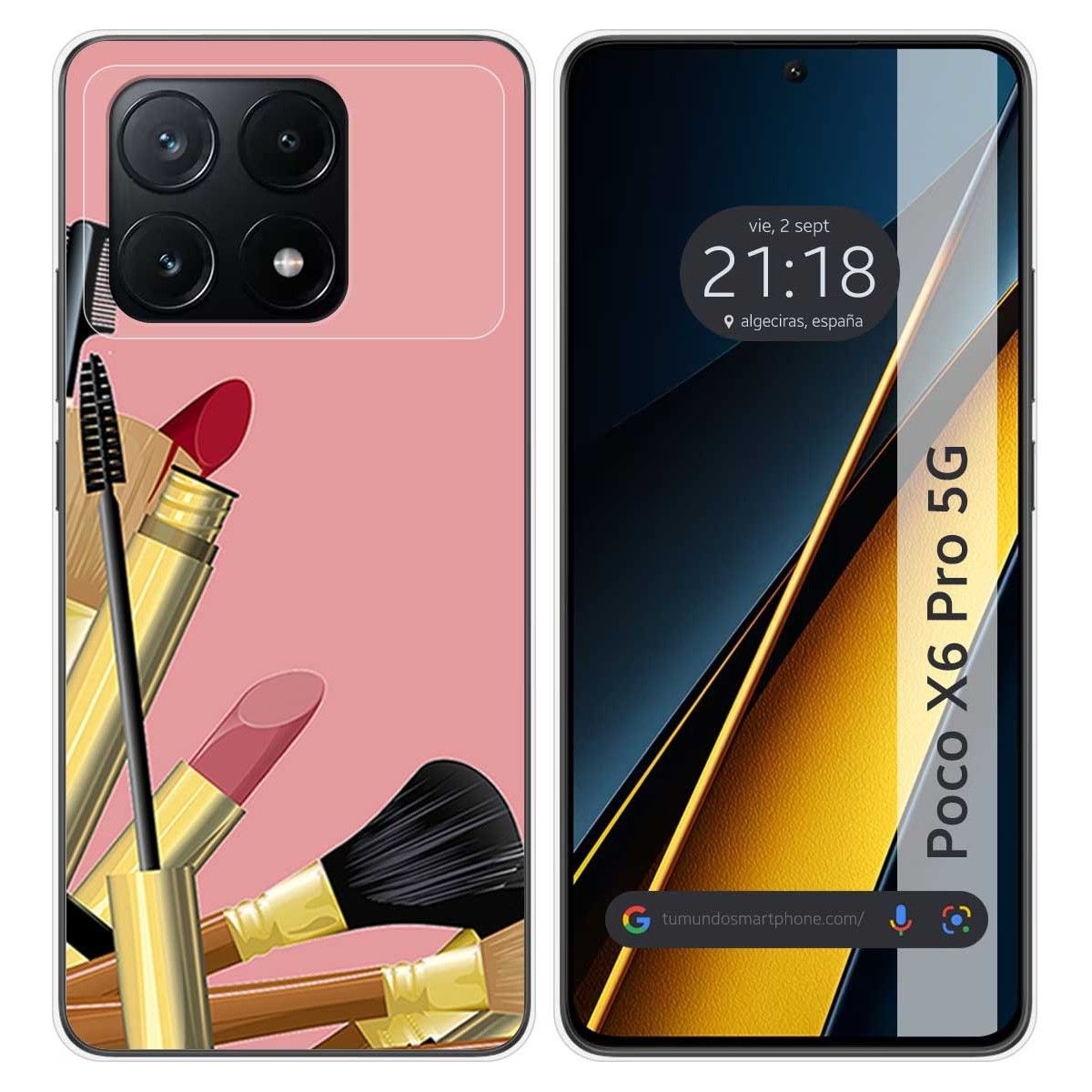 Funda Silicona para Xiaomi Poco X6 Pro 5G diseño Brochas Dibujos