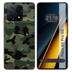 Funda Silicona para Xiaomi Poco X6 Pro 5G diseño Camuflaje Dibujos