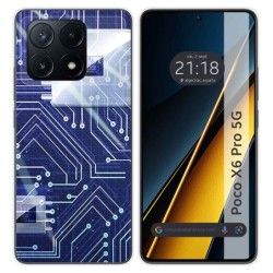 Funda Silicona para Xiaomi Poco X6 Pro 5G diseño Circuito Dibujos