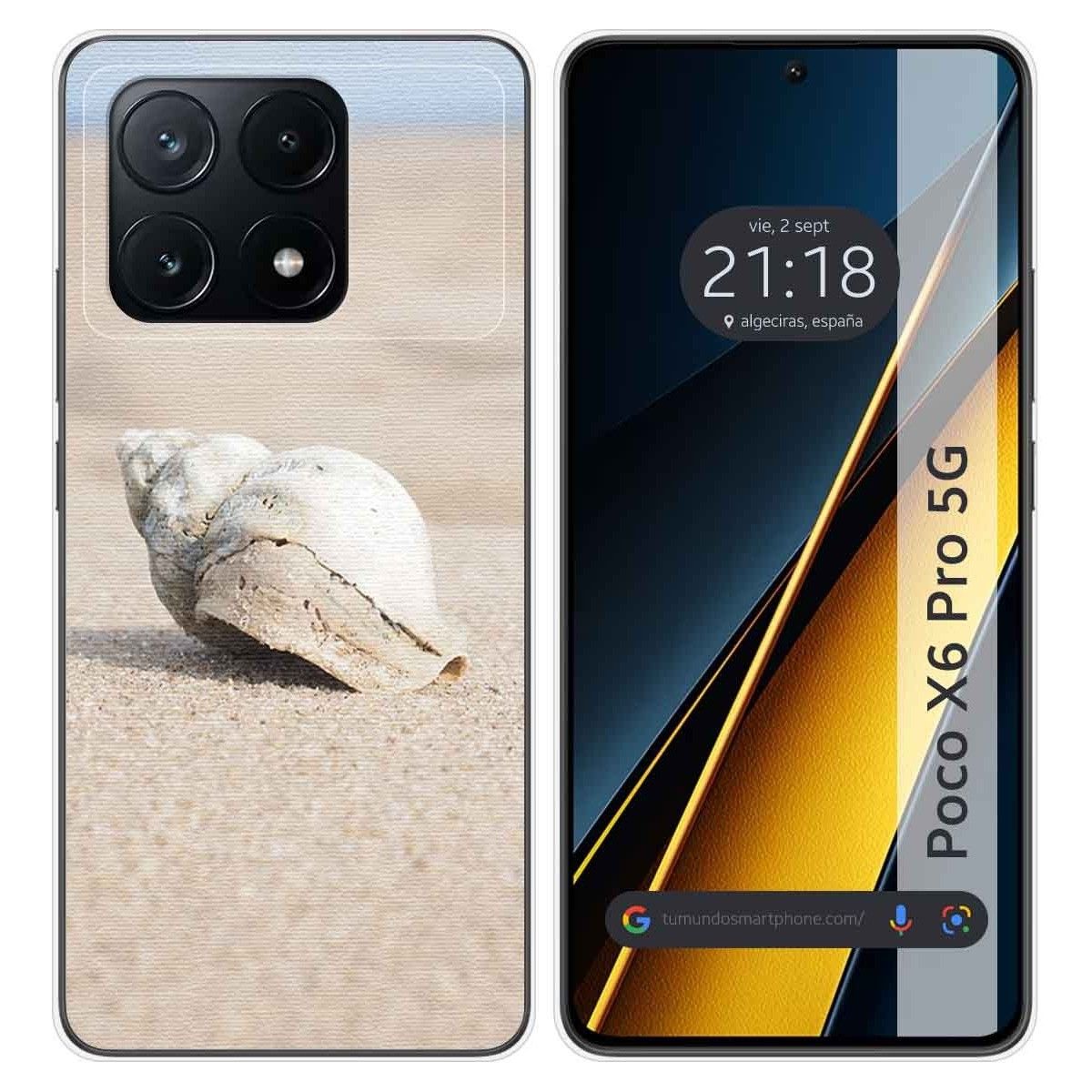 Funda Silicona para Xiaomi Poco X6 Pro 5G diseño Concha Dibujos